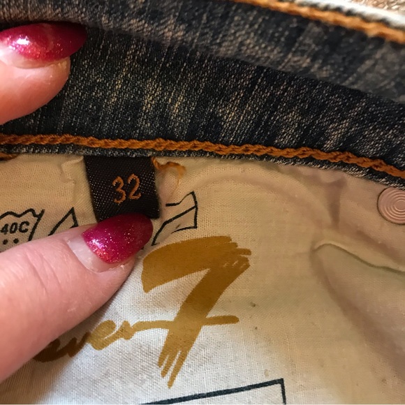 NWOT Seven 7 bootcut stretch light blue jeans Size 32 x 28 - Picture 5 of 10